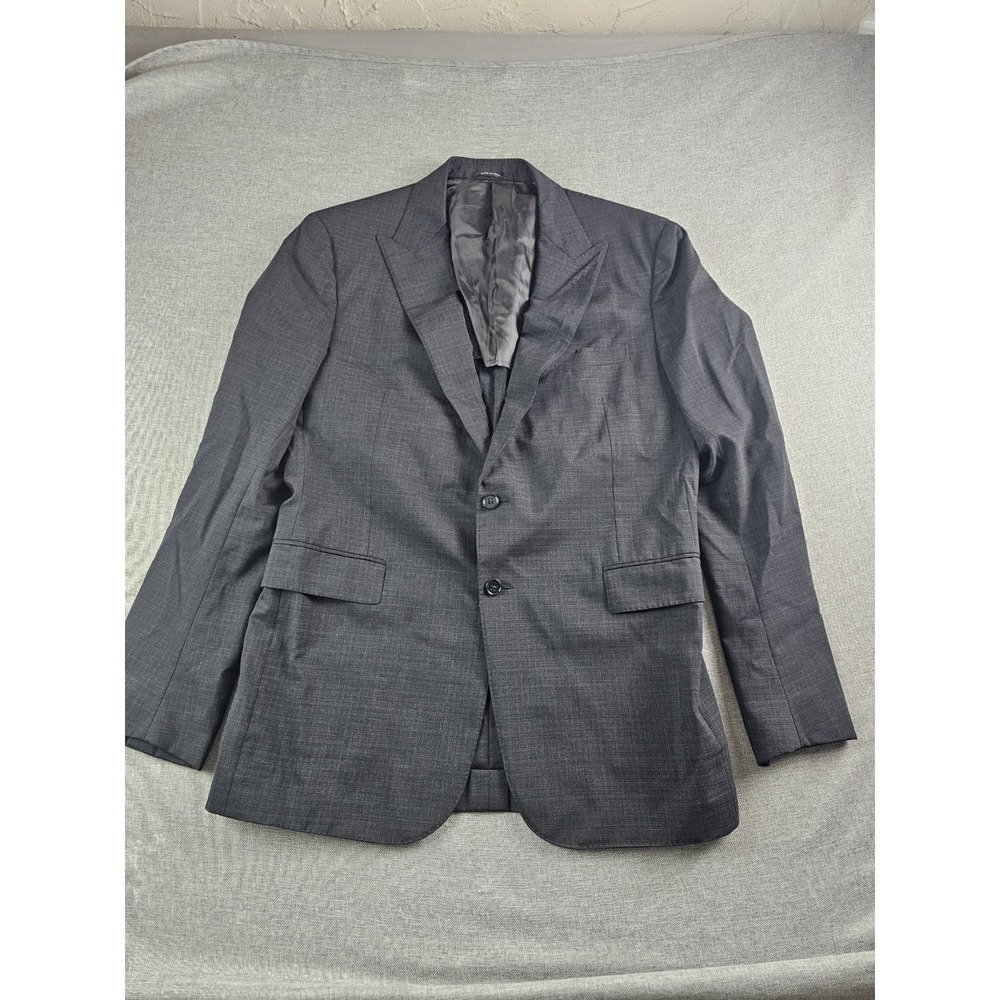 Ralph Lauren Black Label Blazer Mens 42 L Wool Blend Peak Lapel Half Lined Italy